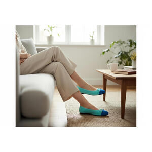 Paul Mayer Candy Suede Ballet Flat -Size 6B‎ -NIB